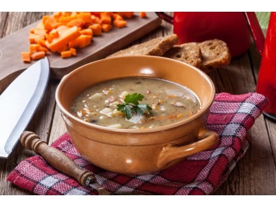 Гороховый суп с шампиньонами