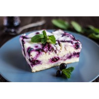 Творожная запеканка с черникой