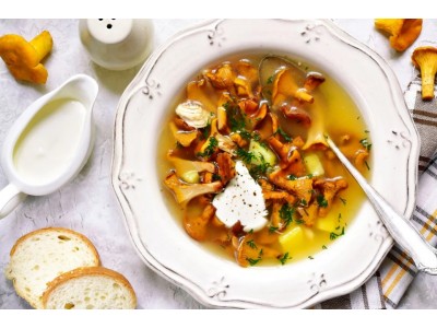 Грибной суп из лисичек Грибной суп из лисичек