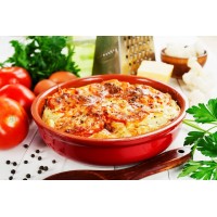 Омлет с помидорами, цветной капустой и сыром в духовке