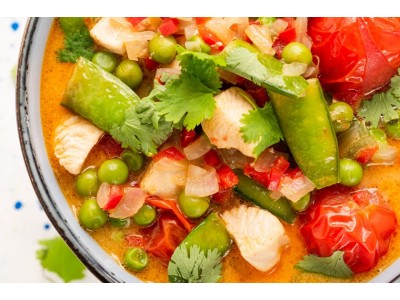 Гороховый суп с курицей и помидорами Гороховый суп с курицей и помидорами