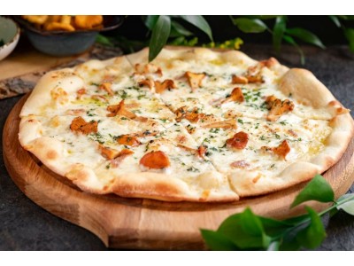 Пицца с лисичками Пицца с лисичками