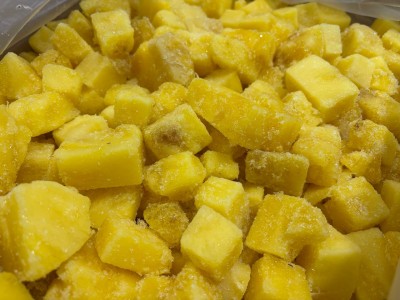 Сорбет из замороженного ананаса (Десерт за 5 минут)