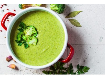 Суп-пюре из брокколи и зелени